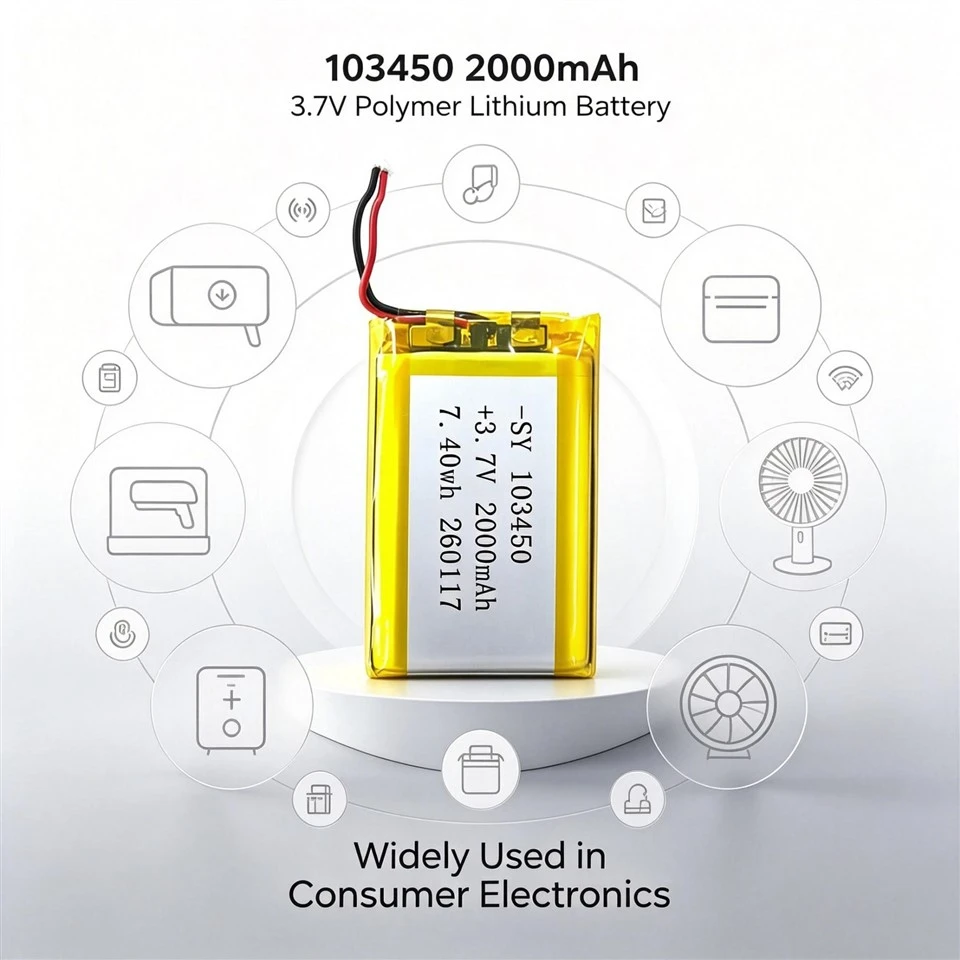103450 Bluetooth eshitish vositasi lityum batareyasi